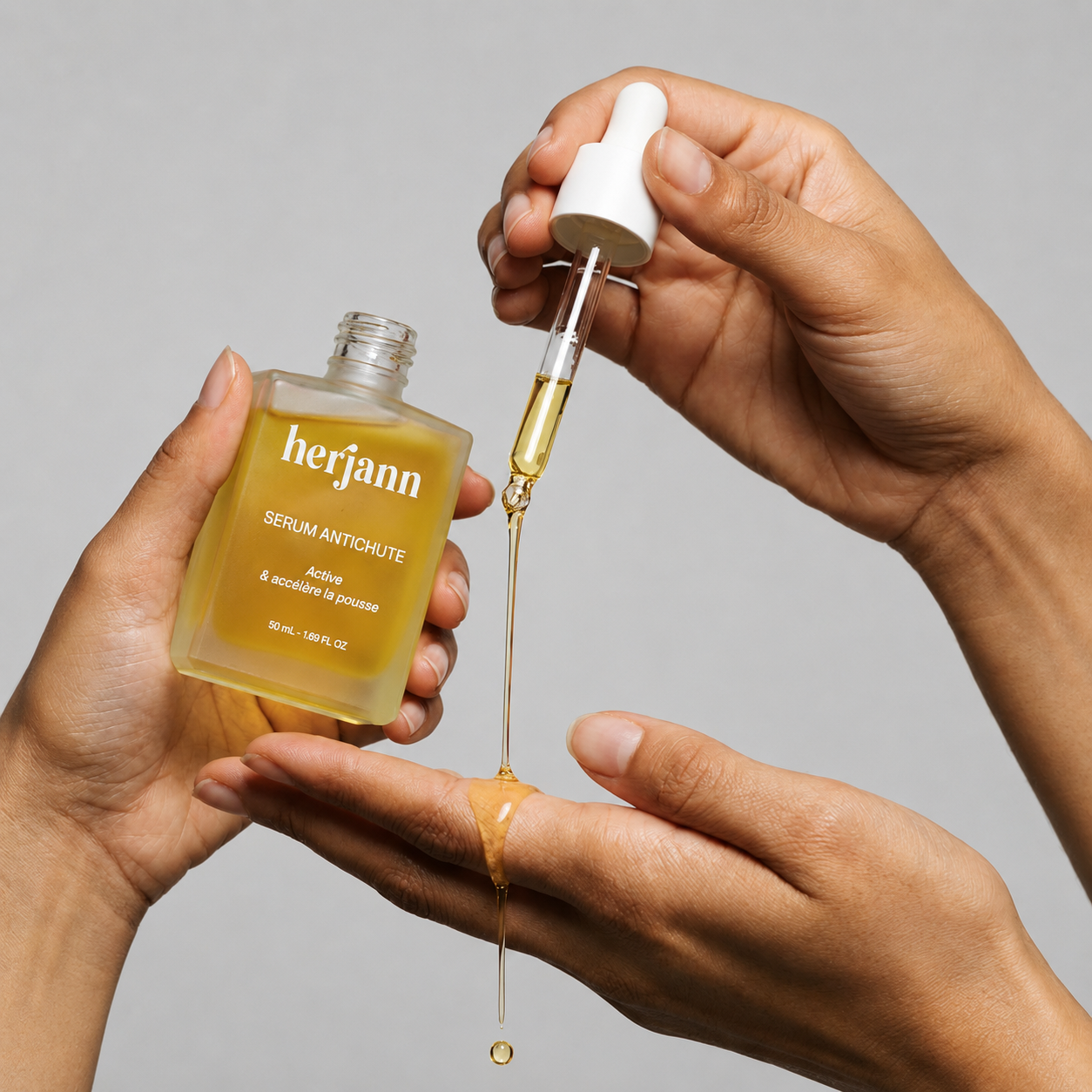 Grow Sérum Herjann – Sérum Anti-Chute et Fortifiant Cuir Chevelu 50 ml