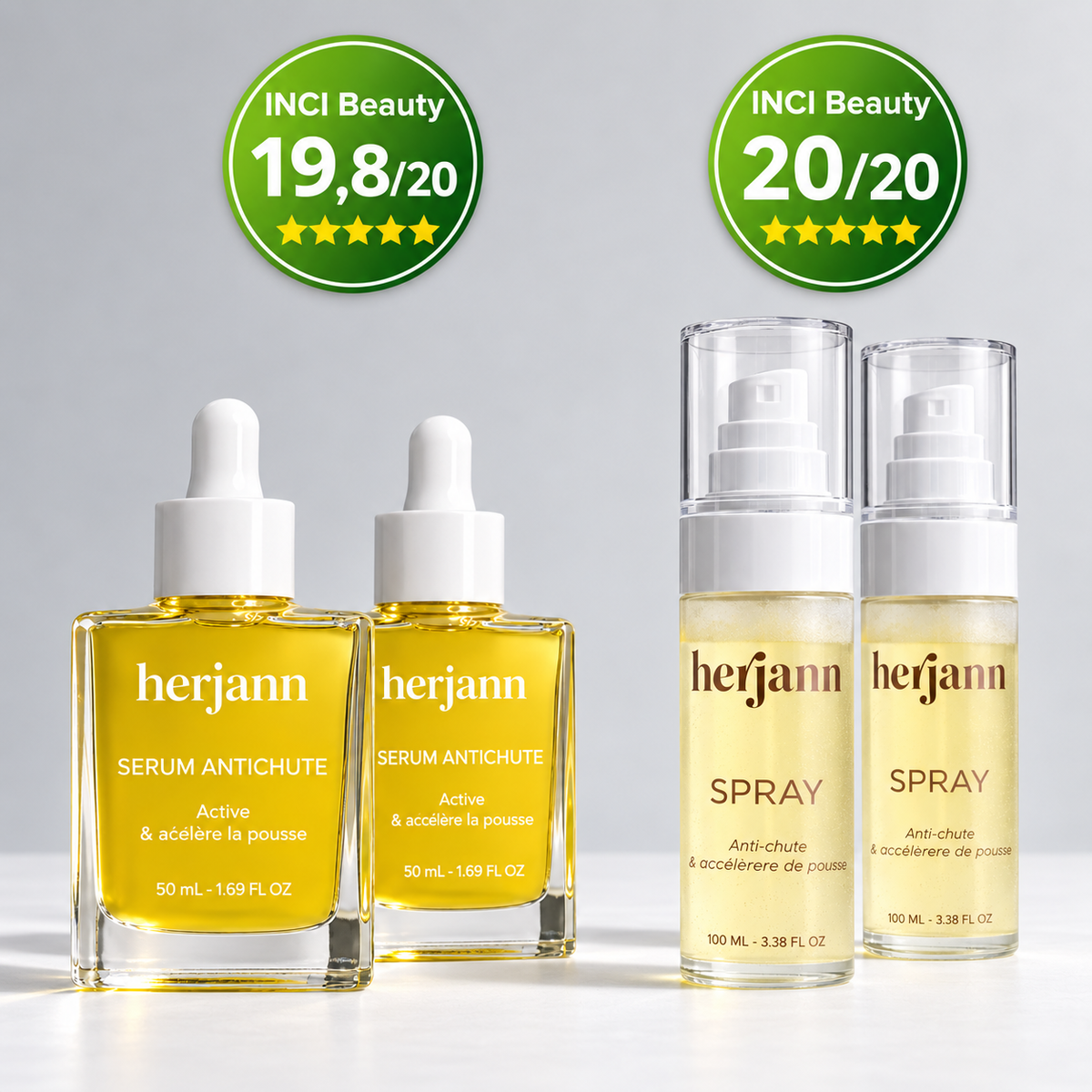 Grow Sérum Herjann – Sérum Anti-Chute et Fortifiant Cuir Chevelu 50 ml
